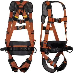 Malta Dynamics Warthog Comfort MAXX - Safety Harness for Construction  Fall Protection Equipment with Removable Belt and Lumbar Support, Side D-Rings, and Padding, OSHA & ANSI Compliant (S-M)