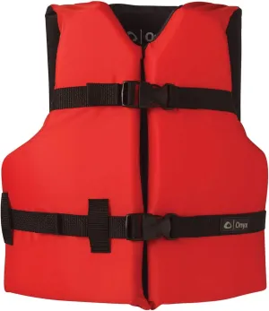 ONYX Youth Life Jacket  Coast Guard Approved, General Purpose Boating Vest for Kids, Safety Flotation Device