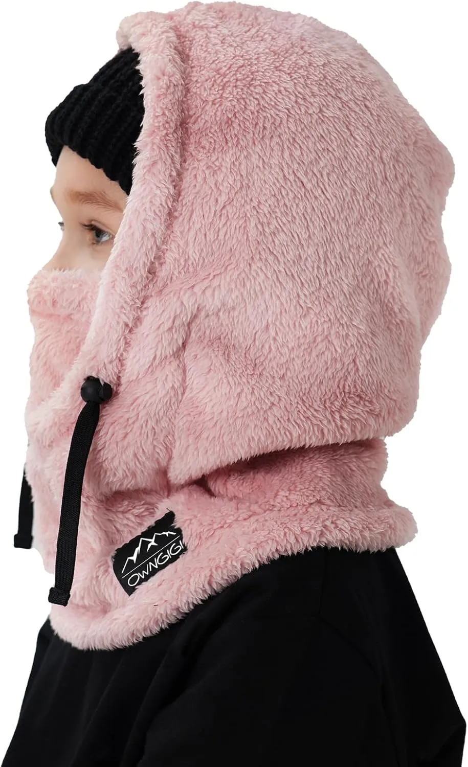 OWNGIGI Balaclava Ski Mask for Kids, Winter Windproof Face Mask for Cold Weather, Fleece Hooded Scarf Head Cover Neck Warmer