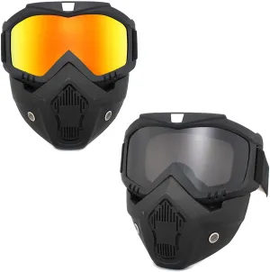 Paintball Mask Anti-Fog | Airsoft Helmet and Full Face Tactical Mask | Ballistic Goggles for Men | For Skiing, Paintball, Shooting, Cycling, Fishing