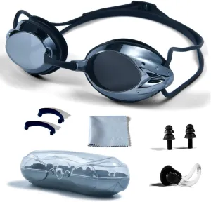 PHELRENA Swimming Goggles, Professional Swim Goggles Anti Fog UV Protection No Leaking for Adult Men Women Kids