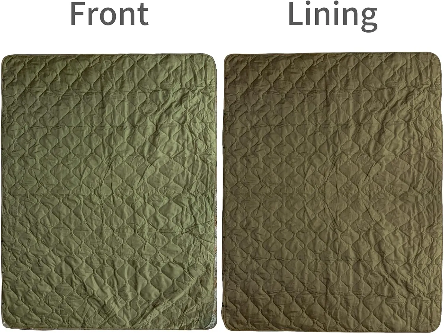 Poncho Liner Military Insulation Outdoor Camping Blanket for Travel, Beach, Grass, Picnic, Car Emergency, Outdoor, Survival