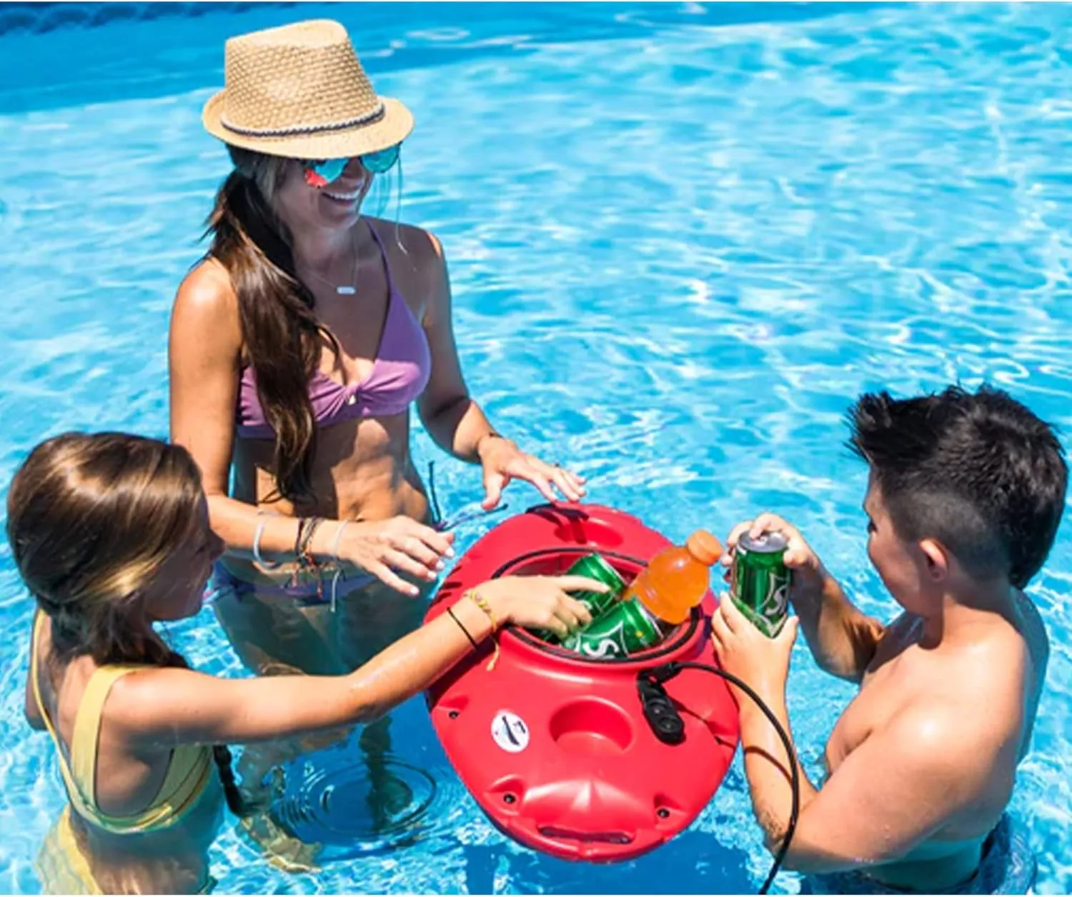 PuP Floating Cooler, Tow on Rivers and Lakes, 15 Quart