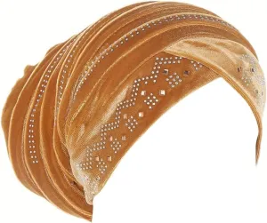 Rhinestone Hijab Turban Hats for Women Beanies Bandana Headwrap Cap Beanies Headwear Headscarf Undercap Turban Hat