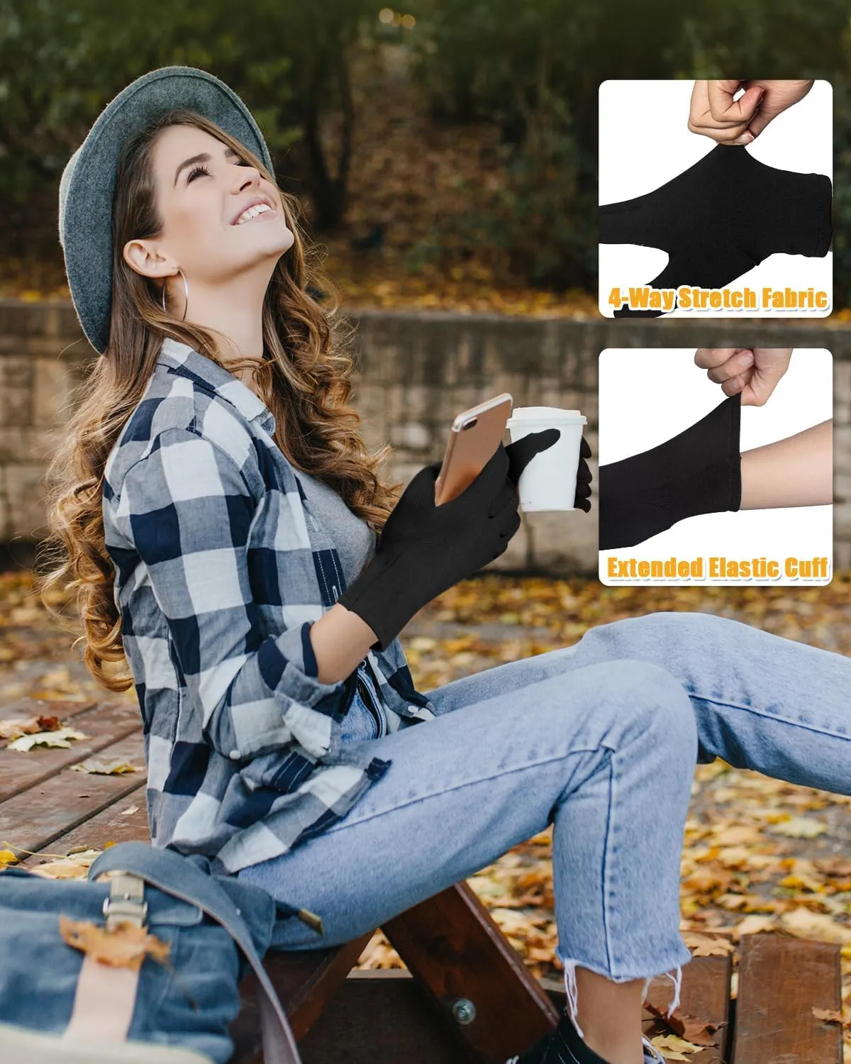 RIGWARL Cycling Gloves Lightweight Running Gloves, Touch Screen Driving Glove with Anti-Slip Strips, Riding Hiking Gloves Ski Glove Liners