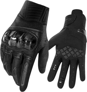 RIGWARL Motorcycle Gloves for Men Women Touchscreen, Lightweight Dirt Bike Glove Non-Slip, Skeleton Motorcycle Riding Glove