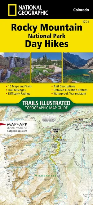 Rocky Mountain National Park Day Hikes Map (National Geographic Topographic Map Guide, 1701) Map  January 1, 2022