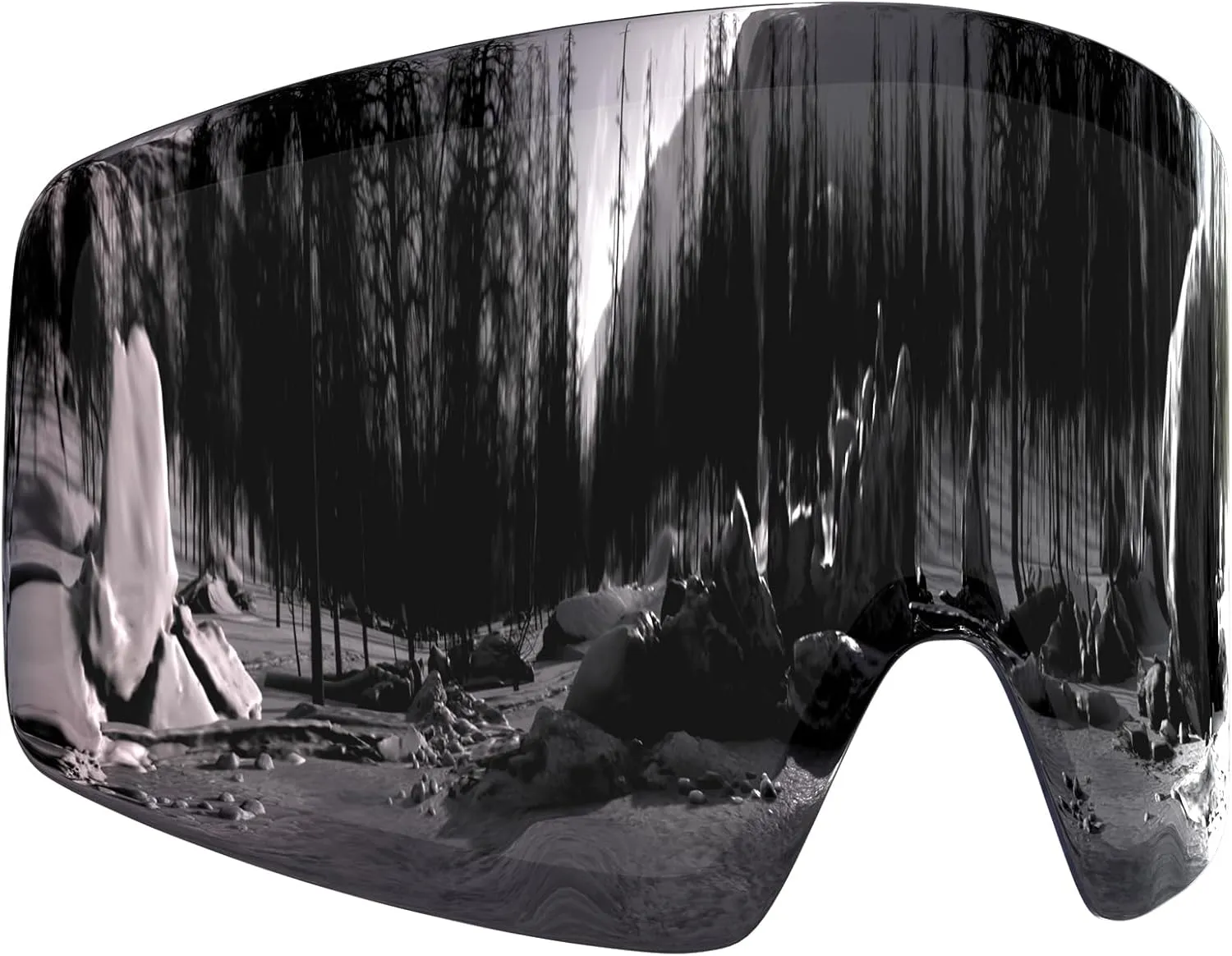 Ski Goggles Anti Fog UV Protection Dual Detachable Lens Frameless Snowboard Goggles for Men Women Youth