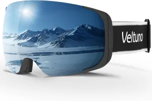 Ski Goggles for Men Women Adult & Youth, OTG Snowboard Goggles Anti Fog, Snow Goggles UV Protection Wide Vision