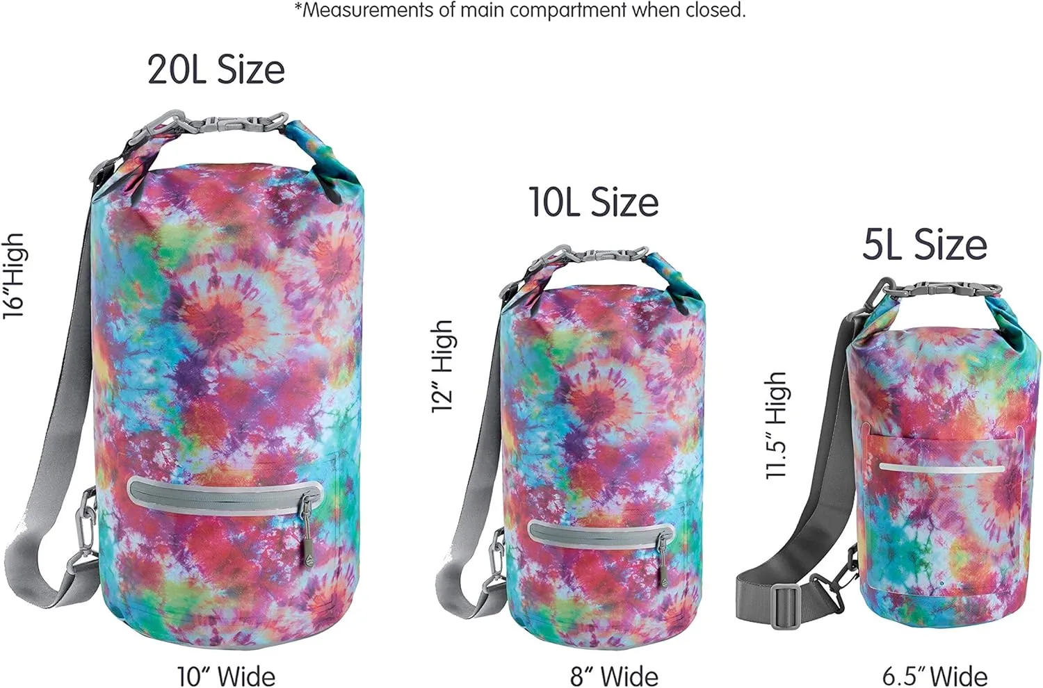 Skog  Kust DrySak - Roll Top Waterproof Bag for Travel & Outdoors - 5, 10 & 20 Liter sizes