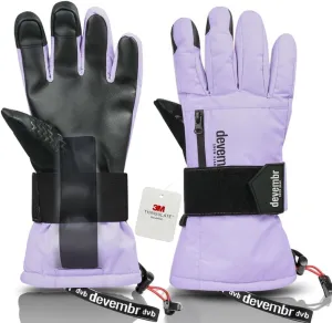 Snowboarding Gloves with Wrist Guards, Ski Gloves Touchscreen