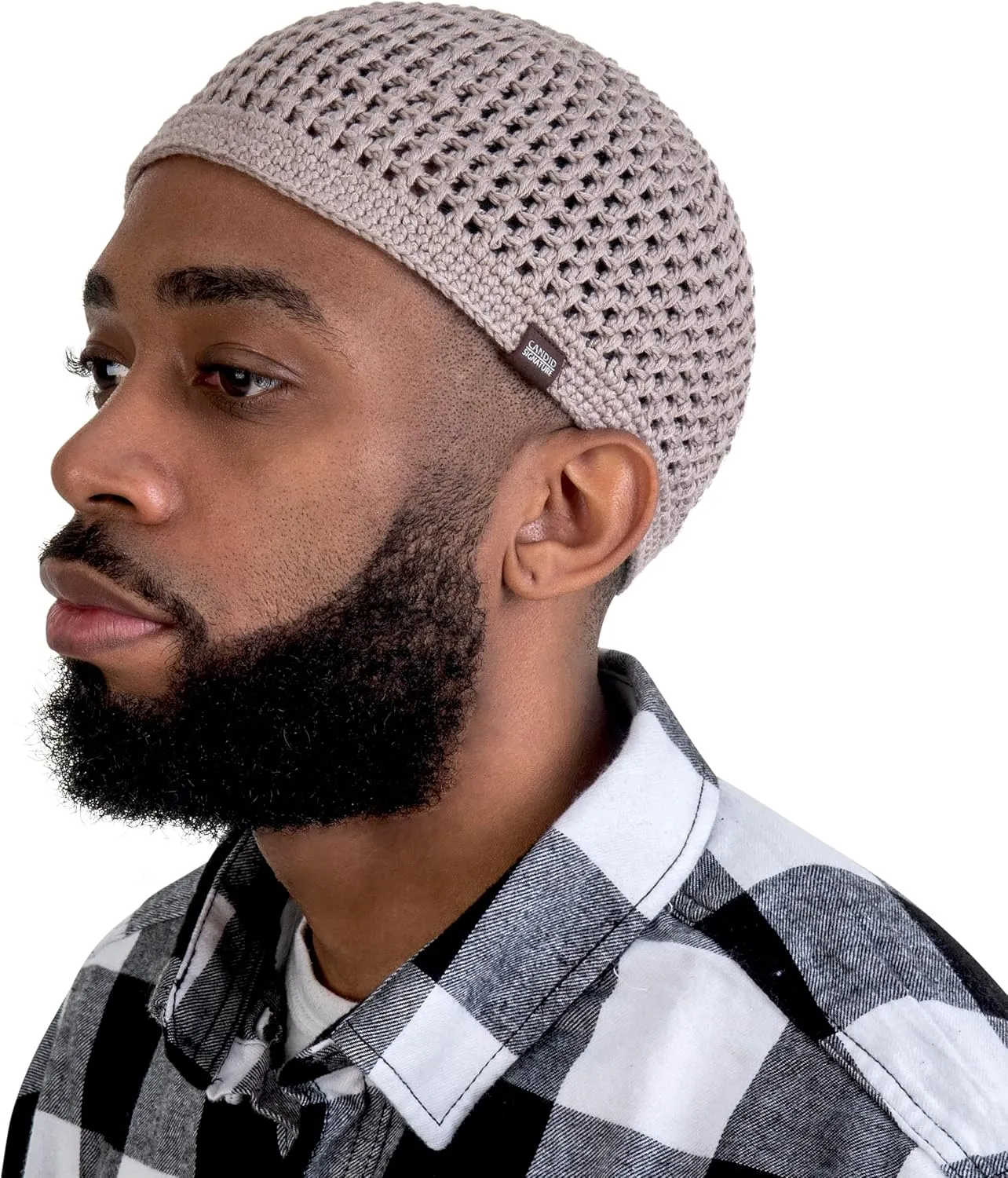 SnugZero Skull Cap for Men - Handmade Knit in Breathable Cooling Bamboo Cotton - Helmet Liner Sleep Kufi Hat