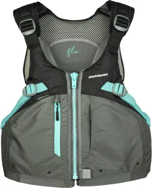 Stohlquist Women's Life Jacket PFD | 8 Points of Adjustment for Ultimate Fit | Ripstop Outer Shell, High Back Flotation, Sit-On-Top Kayak Comfortability - Custom Design Fit for Women