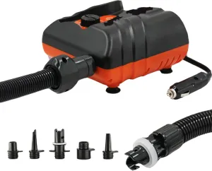 SUP Electric Air Pump, 1100W 16PSI Air Pump with 12V DC Car Connector and 6 Nozzles for Inflatable Stand Up Paddle Boards, Boats, Kayak