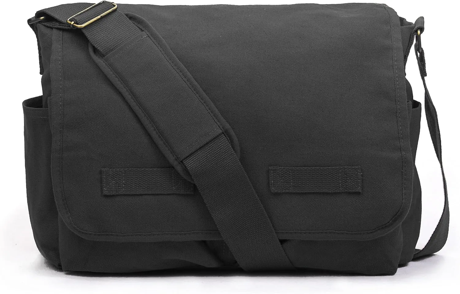 Sweetbriar Classic Vintage Messenger Bag - Original Heavyweight Cotton Canvas Shoulder Bag with Upgraded Features