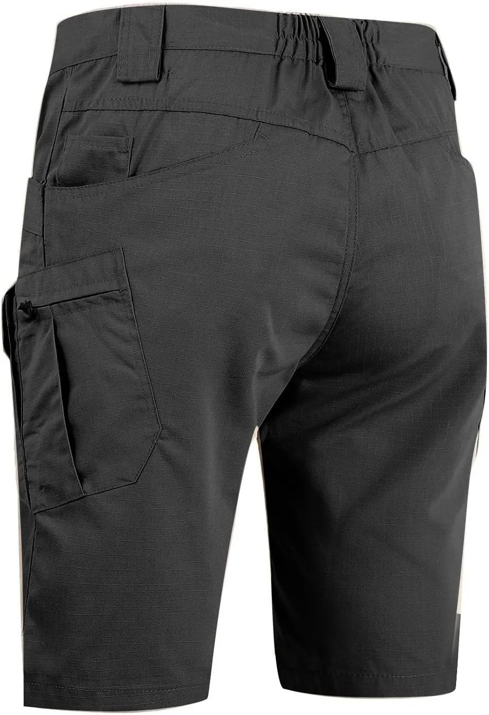 Tactical Cargo Shorts for Men Stretch Waist Waterproof Relaxed Fit Work Shorts Lightweight Hiking Short with Pockets