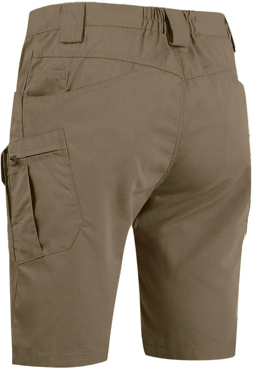 Tactical Cargo Shorts for Men Stretch Waist Waterproof Relaxed Fit Work Shorts Lightweight Hiking Short with Pockets