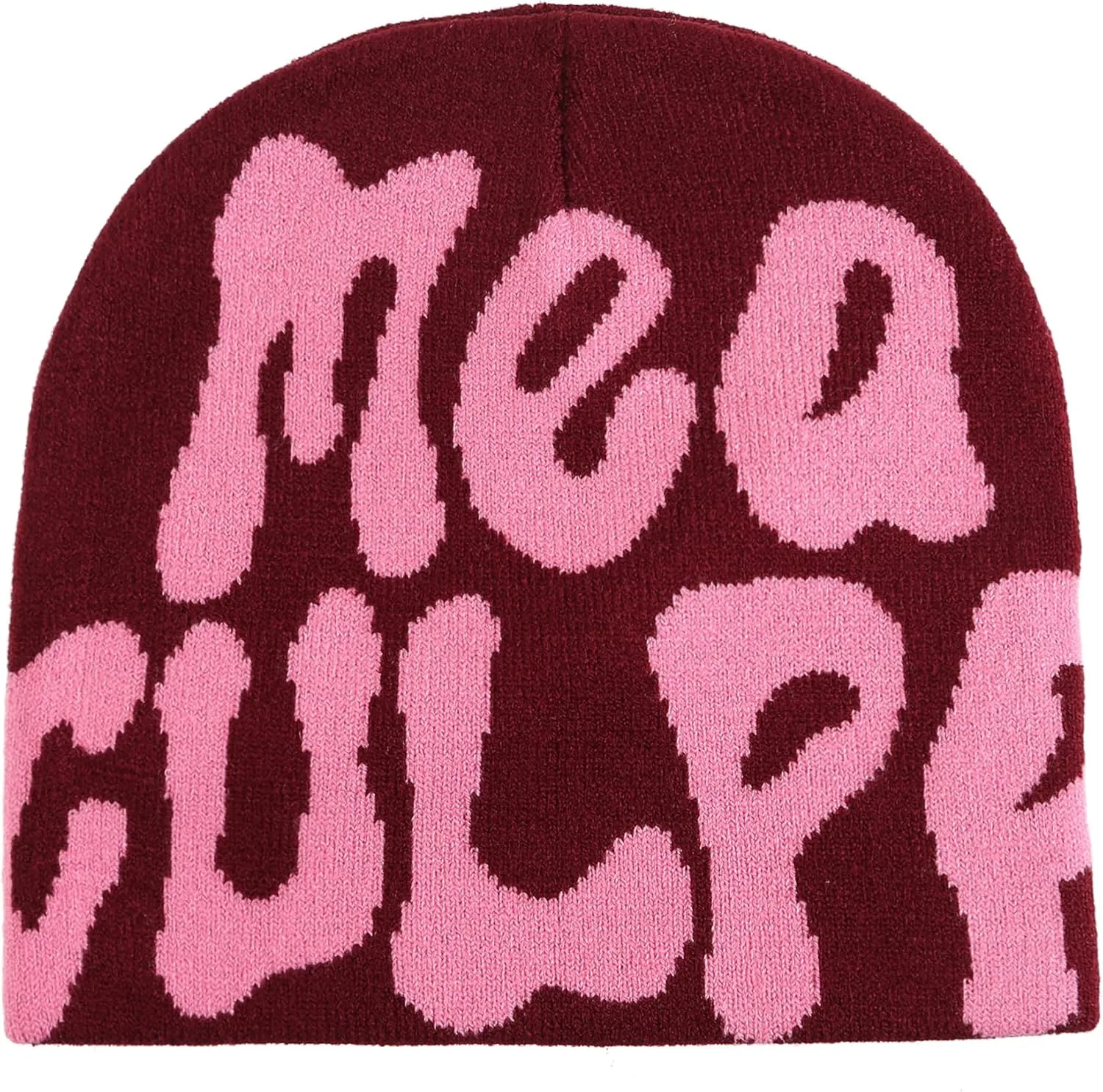 TaowaveWomen Beanie Y2k Hat,MEA Culpa Graphic Beanies Designs,Winter Hat Knit Skull Cap