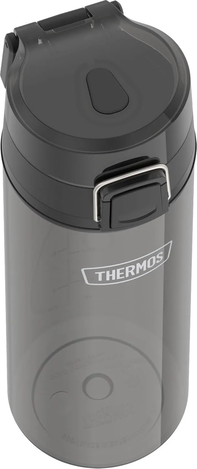 THERMOS ICON SERIES Lightweight Hydration Bottle - Durable Water Bottle Made with Tritan by Eastman with High-Flow Spout Lid for Easy Chugging During your Busy Day - 26oz, Smoke