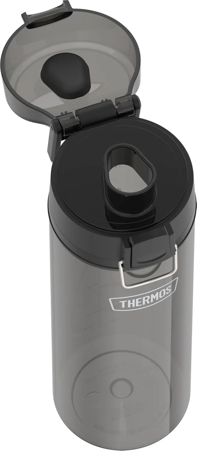 THERMOS ICON SERIES Lightweight Hydration Bottle - Durable Water Bottle Made with Tritan by Eastman with High-Flow Spout Lid for Easy Chugging During your Busy Day - 26oz, Smoke