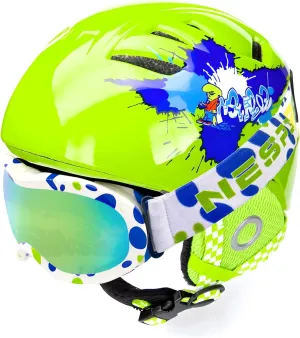 Toddler & Kids Ski Helmet Combo Pack with Googles - Lightweight, Small Size, Ages 2-6, ASTM Certified