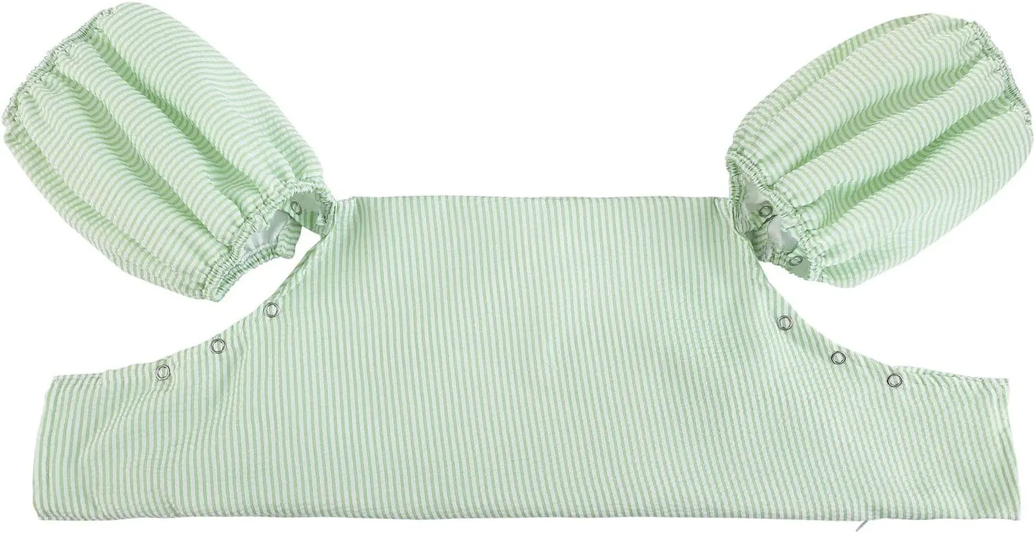 Toddler Kids Gingham Seersucker Flotation Device Cover Baby Swim Puddle Jumper Cover Life Jacket/Life Vest