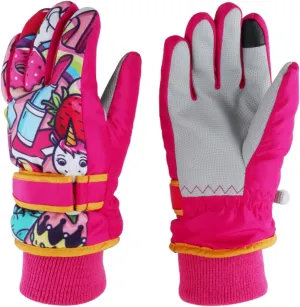 Toddler Women Mens Snow Gloves Kids Waterproof Winter Warm Thermal Ski Snowboard Ladies Glove