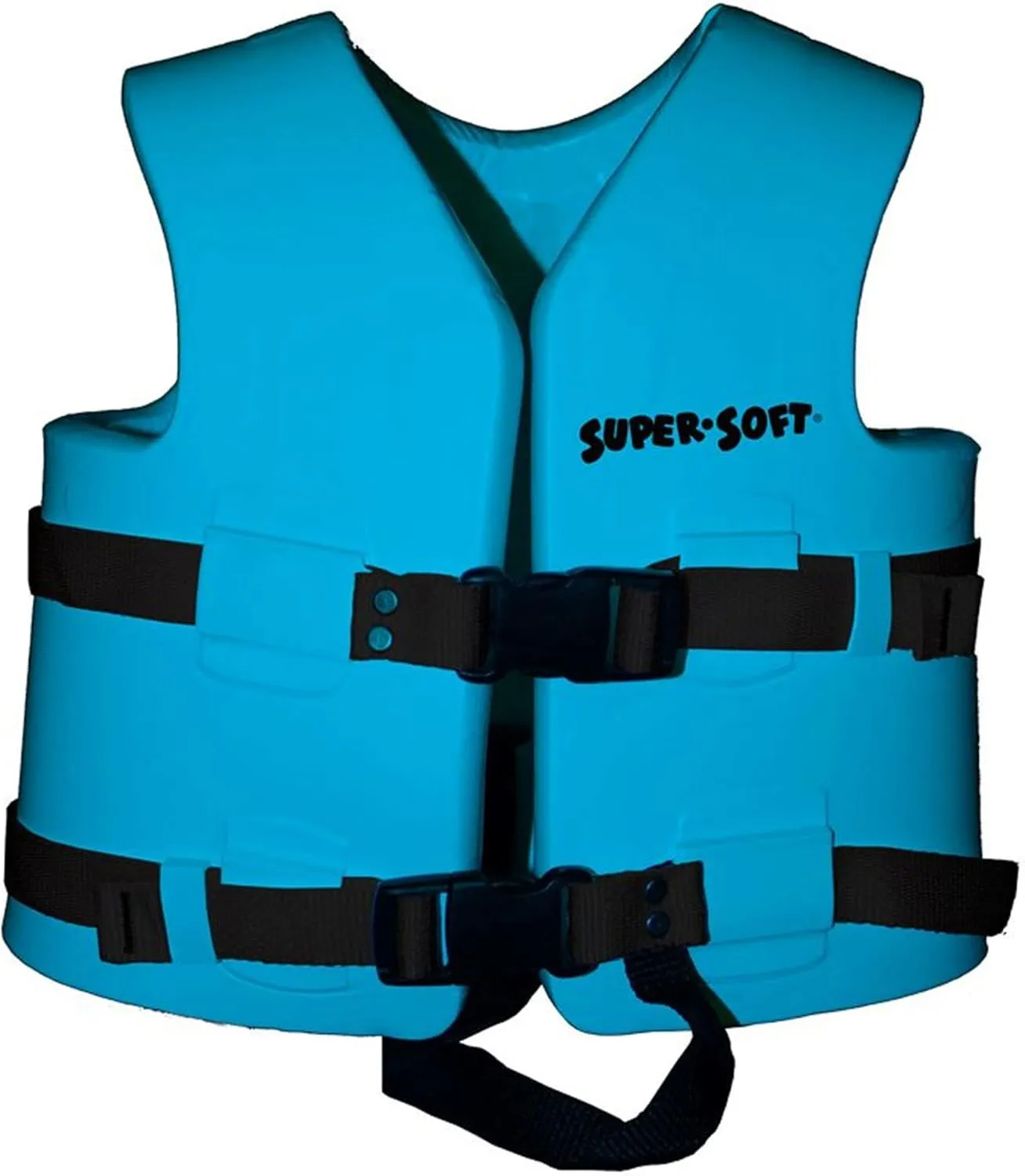 TRC Recreation Super Soft Child Size X Small Life Jacket USCG Approved Vinyl Coated Foam Swim Vest for Kids Swimming Pool and Beach Gear, Marina Blue