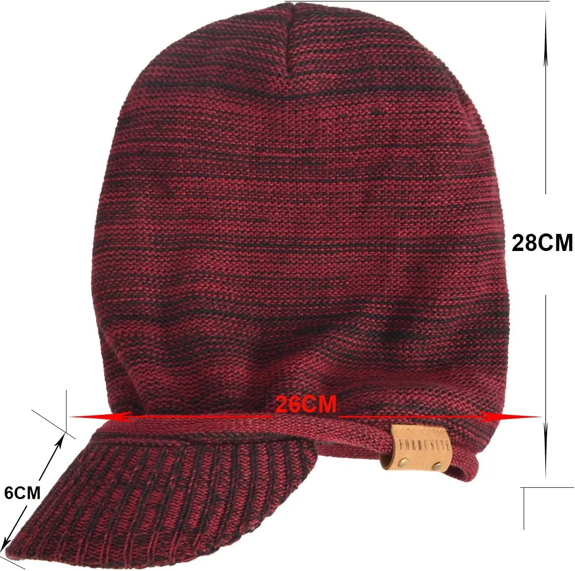 VECRY Men's Oversize Slouch Beanie Slouchy Skullcap Large Baggy Hat