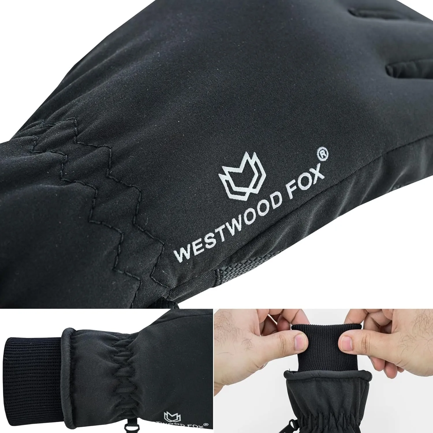 Waterproof Winter Gloves for Men & Women,Windproof, Warm Ski Gloves, Touchscreen, Anti-Slip Grip Gloves for Cycling, Snowboarding, Hiking, Running, Driving and Outdoor Sports