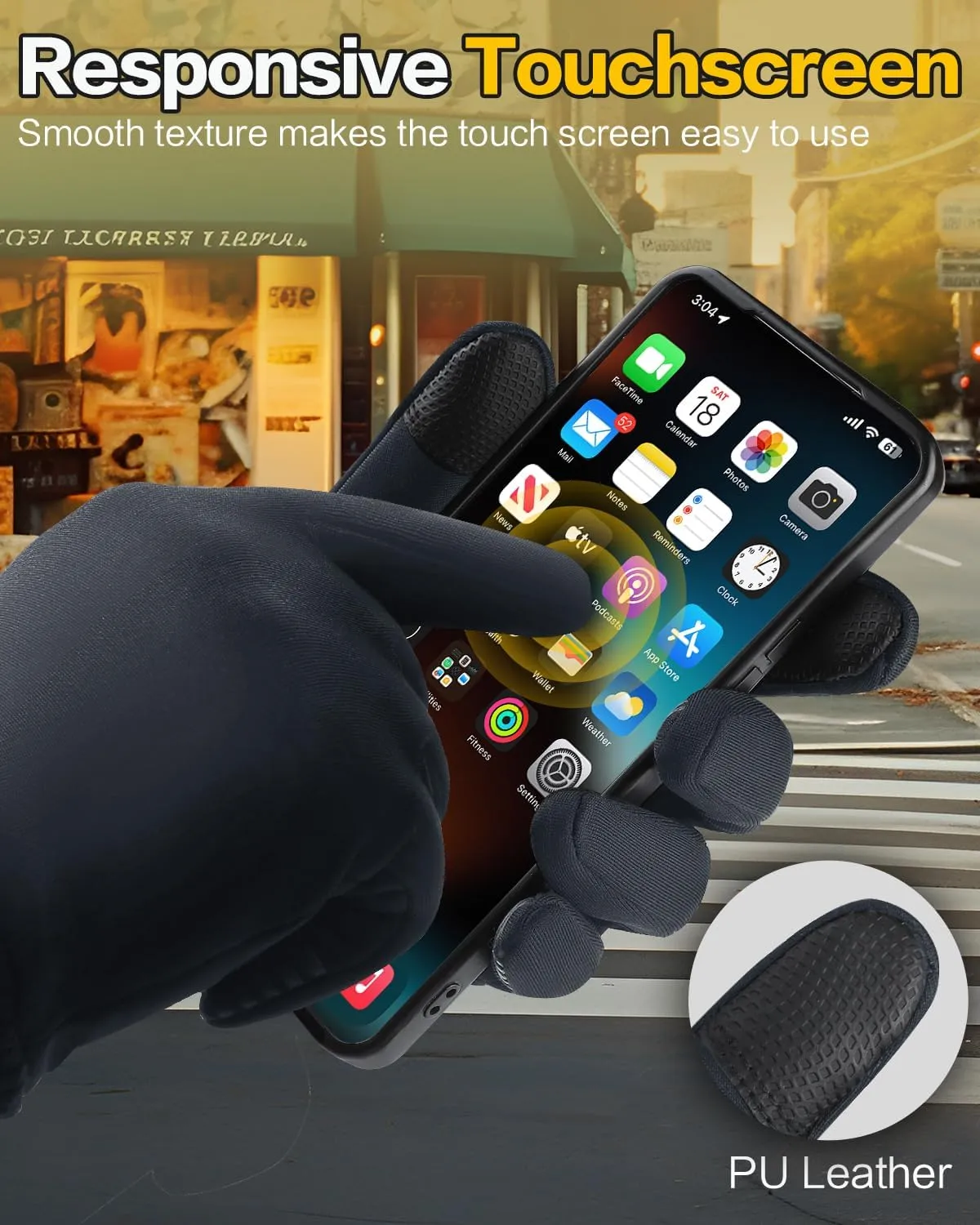 Winter Gloves for Women Running in Cold Weather - Touchscreen Gloves for Bike Hiking