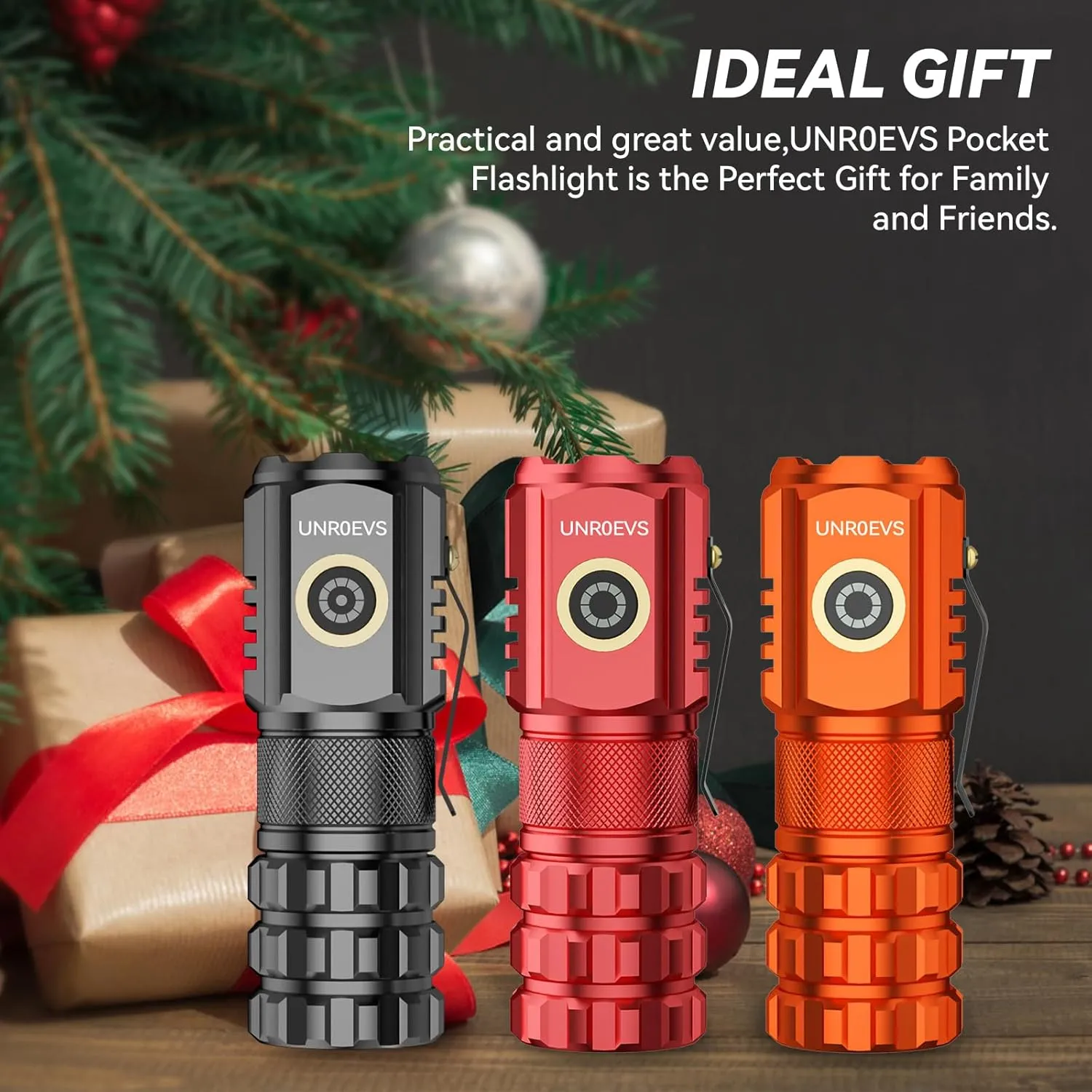 XC06 Mini Flashlight Rechargeable,Pocket Flashlight with Magnet,Super Bright Small Compact Flashlight,5 Modes EDC Flashlight for Camping,Emergency. (1, Black)