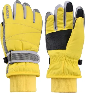 YAPJEB Kids Winter Warm Gloves Ski Gloves Windproof Outdoor Sports Gloves for Boys Girls Skating Snowboarding Hiking