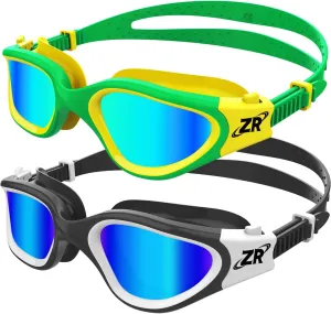 ZIONOR Kids Swim Goggles, 2 Packs G1MINI Polarized Swimming Goggles Girls/Boys