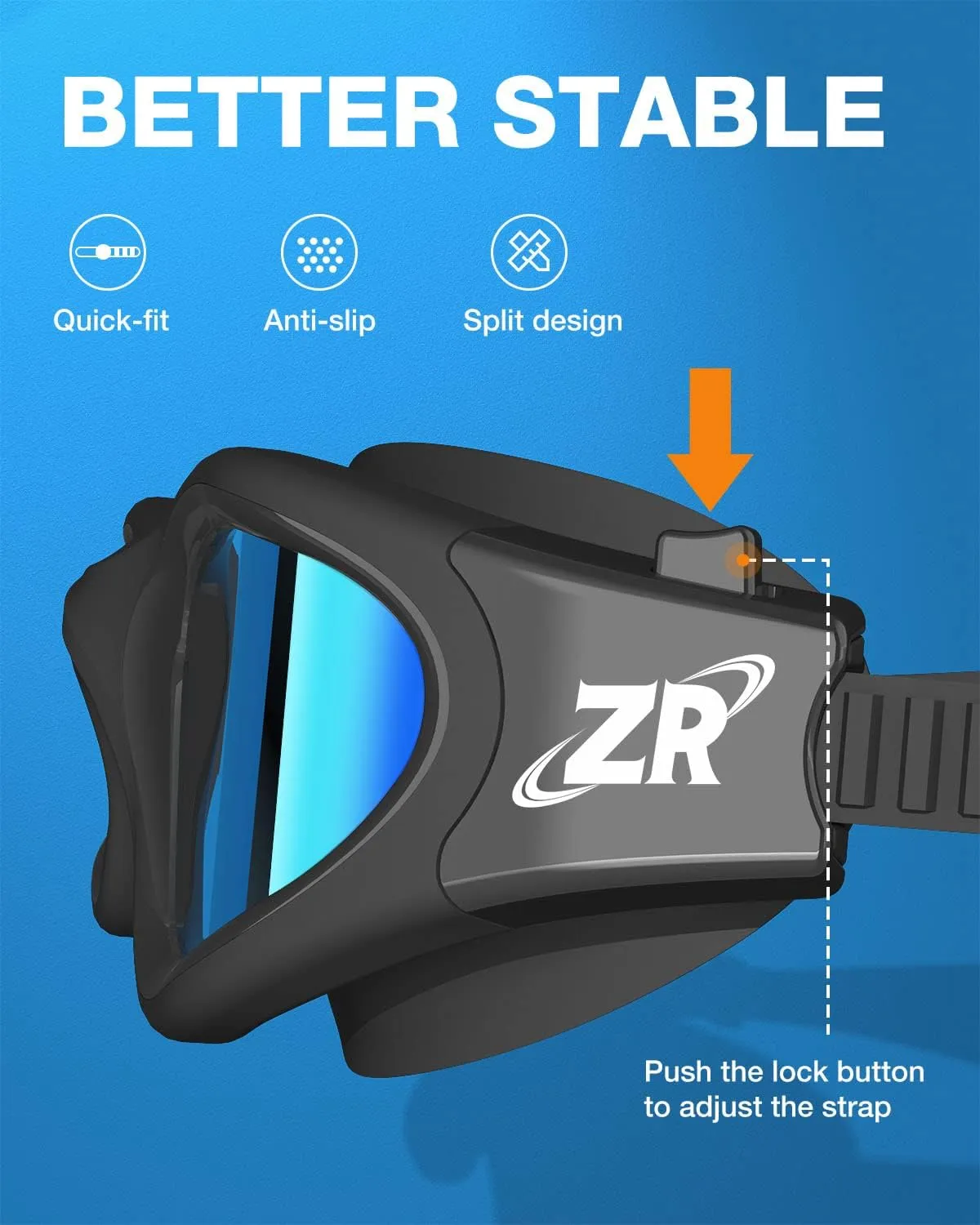 ZIONOR Swim Goggles, 2 Packs G1 Polarized Swimming Goggles for Adult/Men/Women