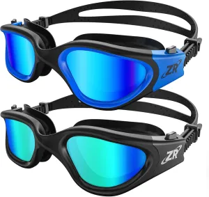 ZIONOR Swim Goggles, 2 Packs G1 Polarized Swimming Goggles for Adult/Men/Women